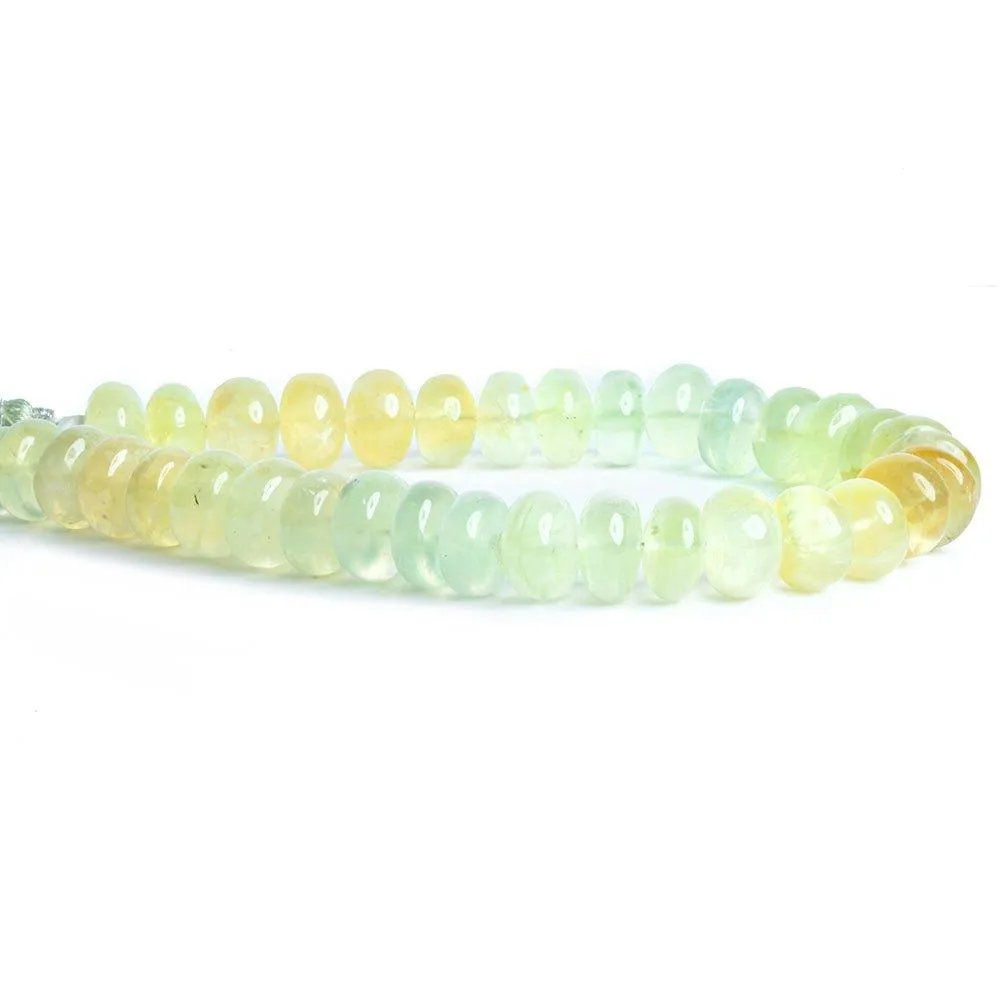 10mm Prehnite Plain Rondelle Beads 8 inch 36 pieces