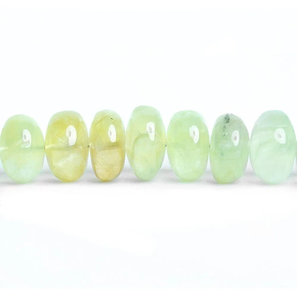 10mm Prehnite Plain Rondelle Beads 8 inch 36 pieces