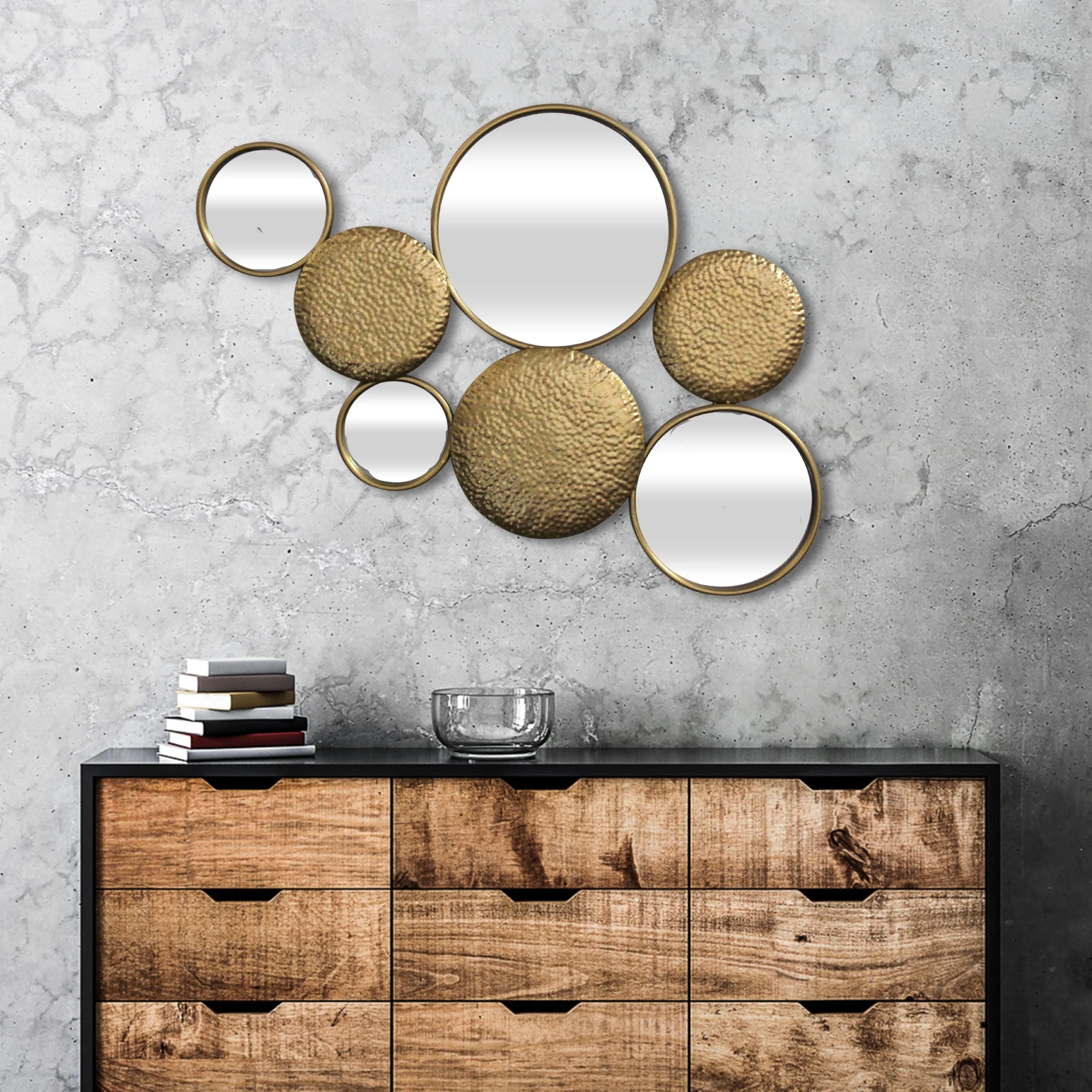 5708 - Benuve Golden Wall Mirror