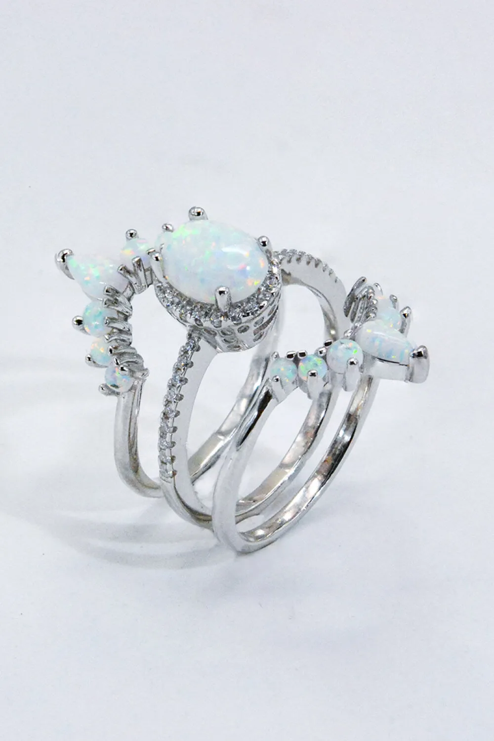 925 Sterling Silver Opal Ring