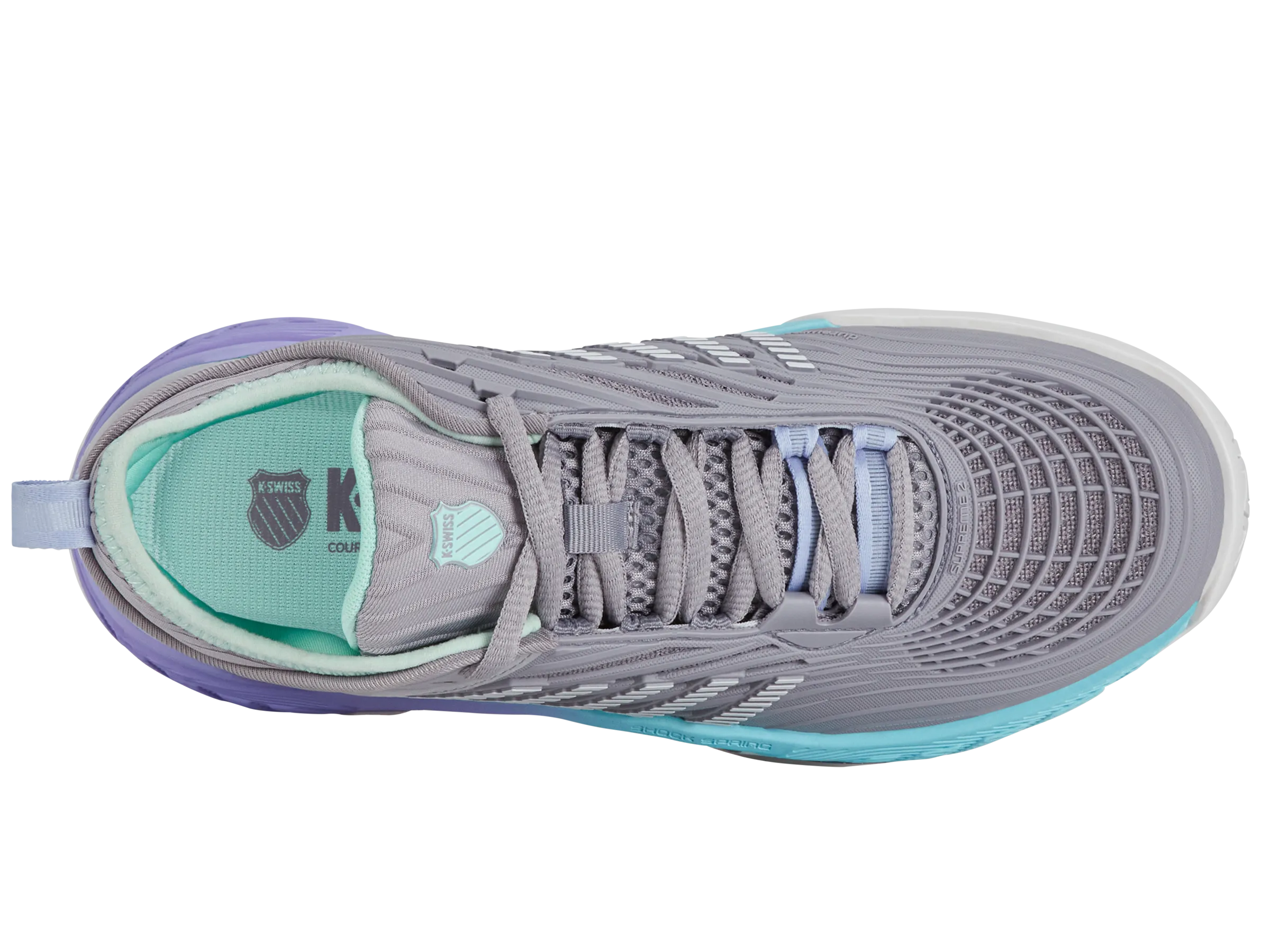 99071-052-M | HYPERCOURT SUPREME 2 | LILAC GRAY/NIMBUS CLOUD/NEON PURPLE