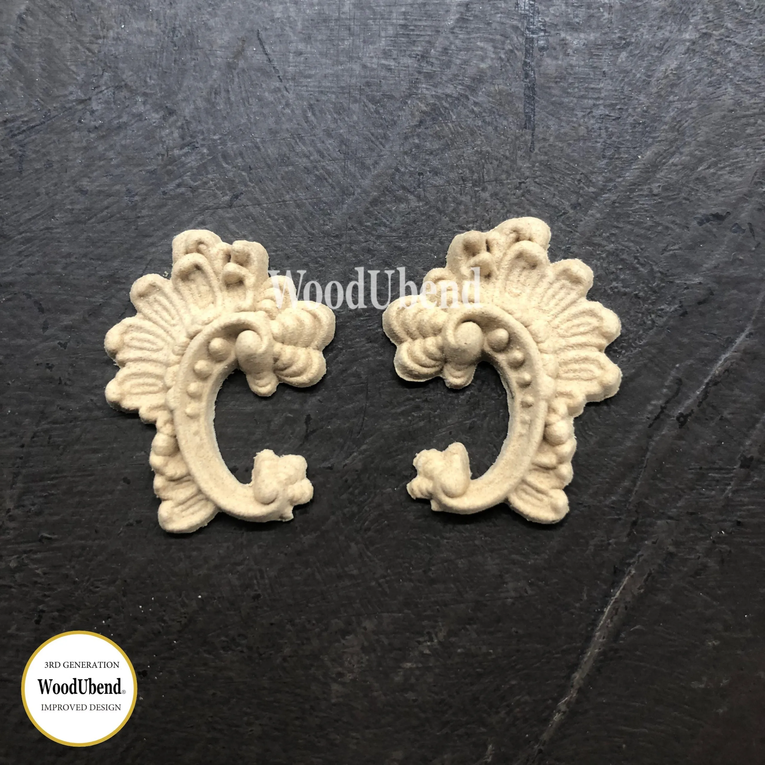 Baroque Embelishments (pair) - 2179