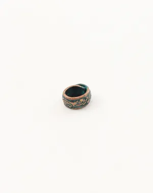 Bordered Ring, 10x9mm (1pc)