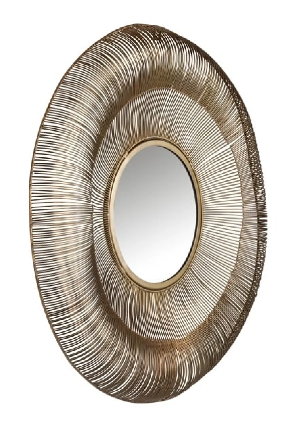 Brushed Gold Decorative Mirror | OROA Aliza