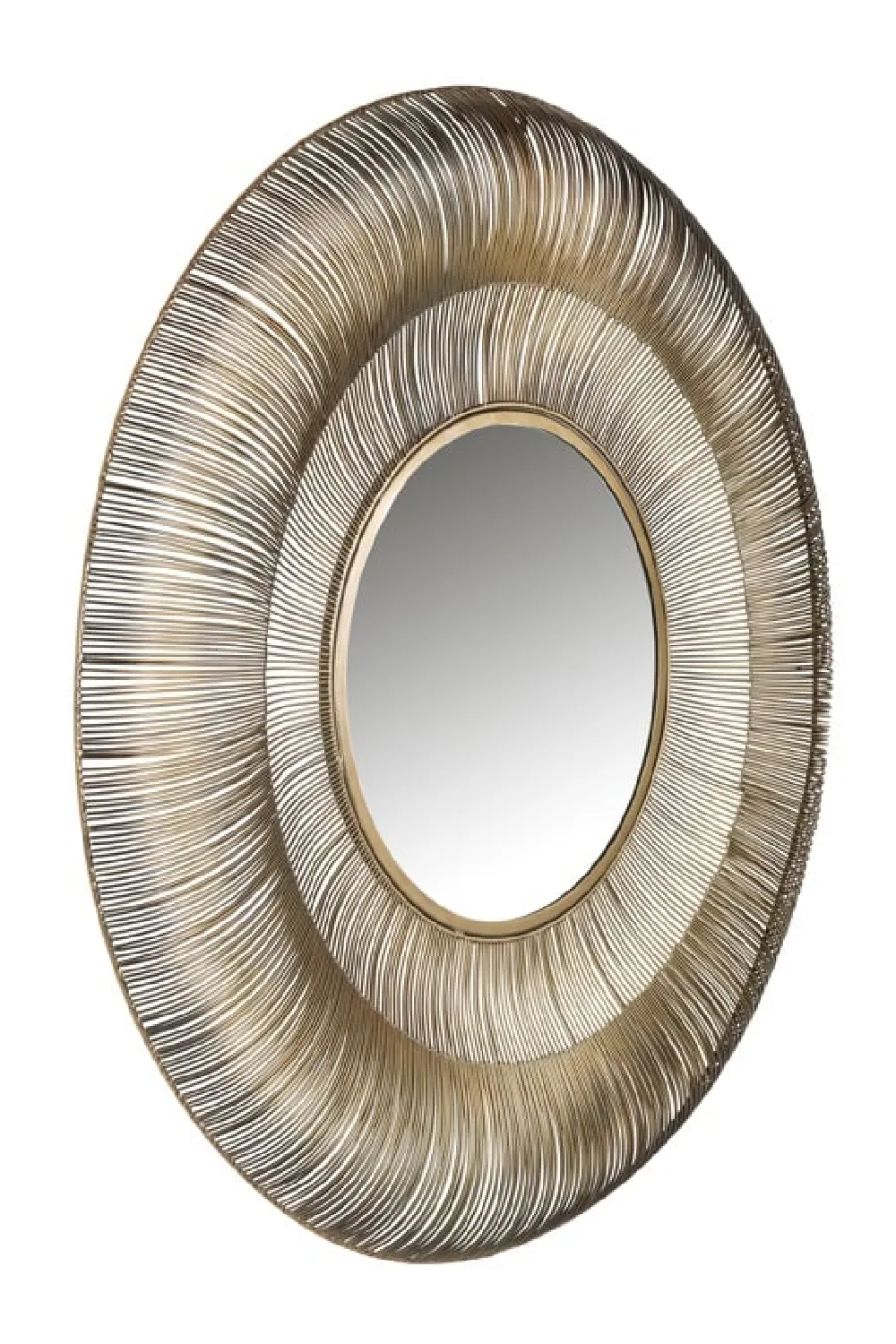 Brushed Gold Decorative Mirror | OROA Aliza