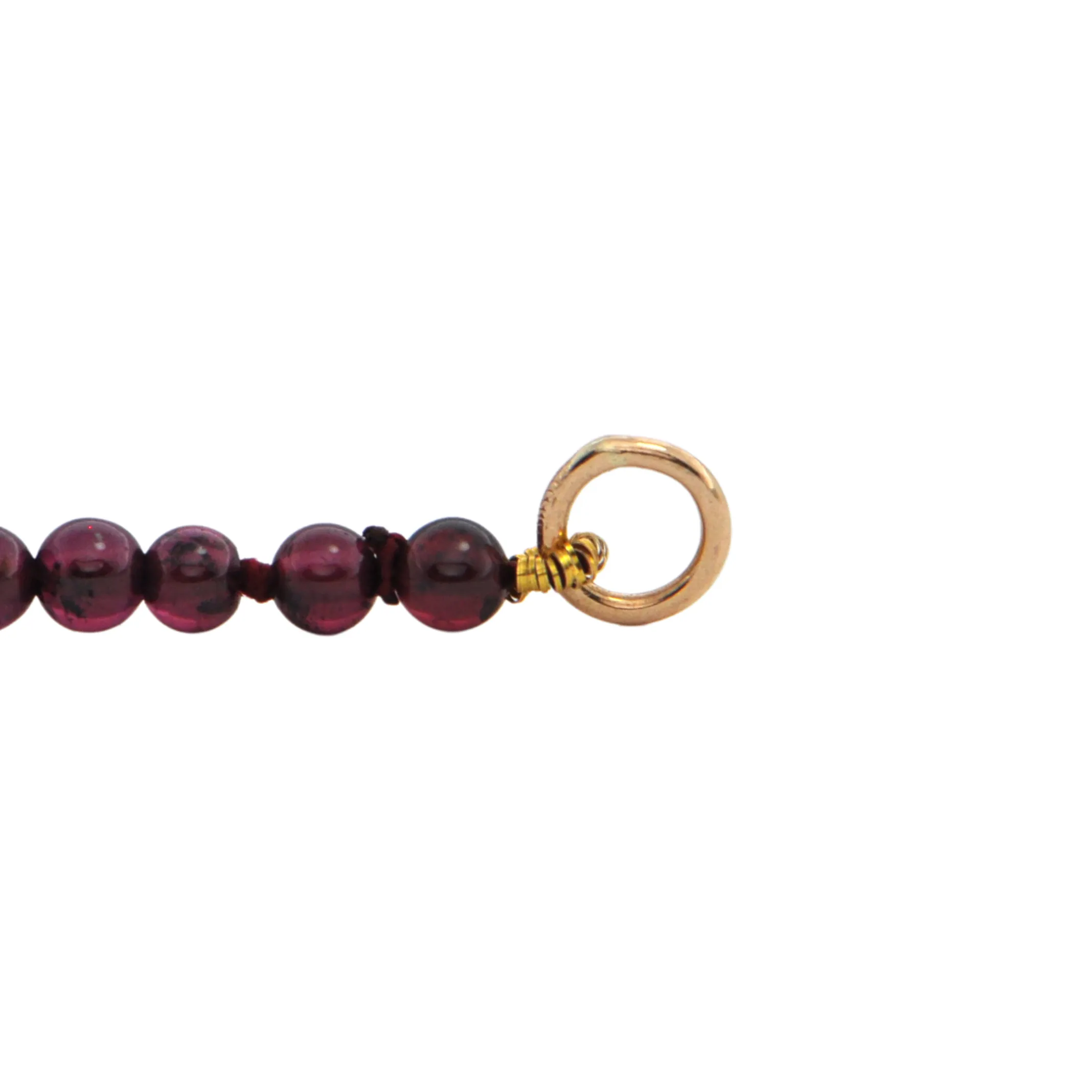 Daisy Exclusive Open Loop Garnet 22k Gold Necklace