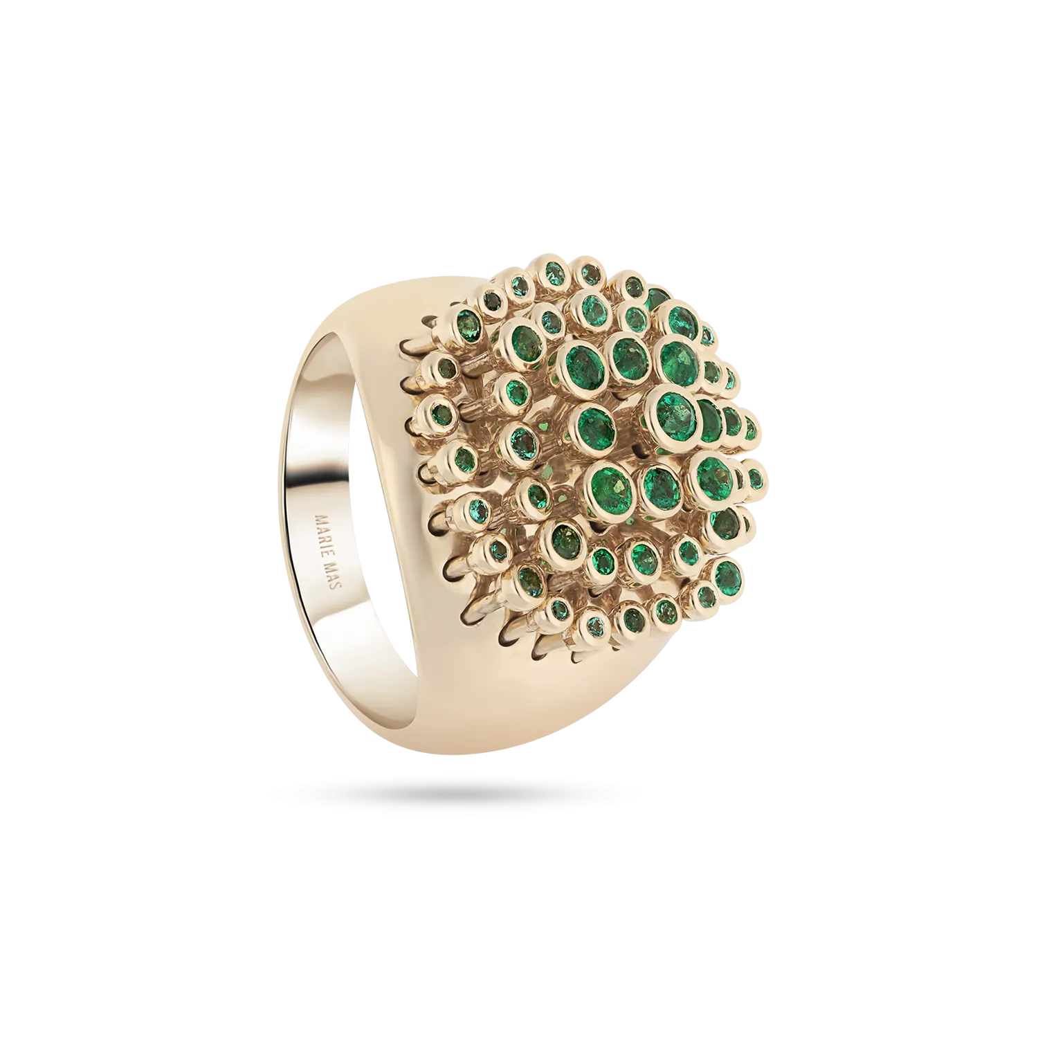 Emerald King Wave Ring