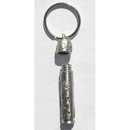 Emily Rosenfeld Pewter Traveler’s Prayer Holder Keychain