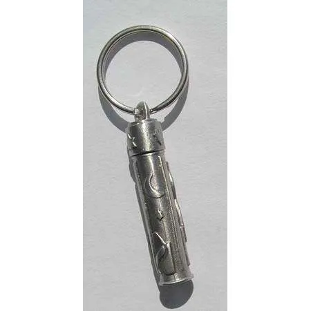 Emily Rosenfeld Pewter Traveler’s Prayer Holder Keychain