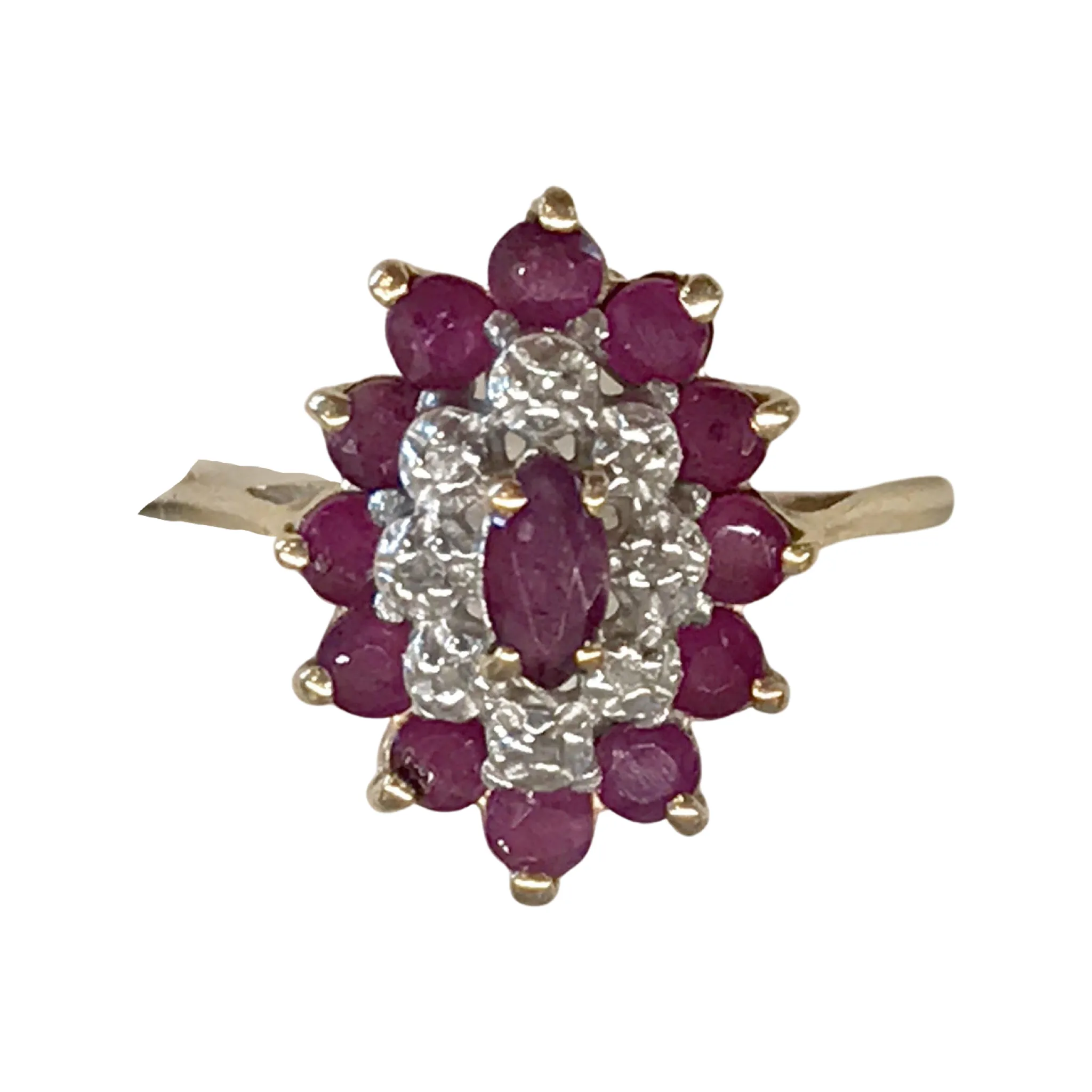 English Diamond and Ruby Ring