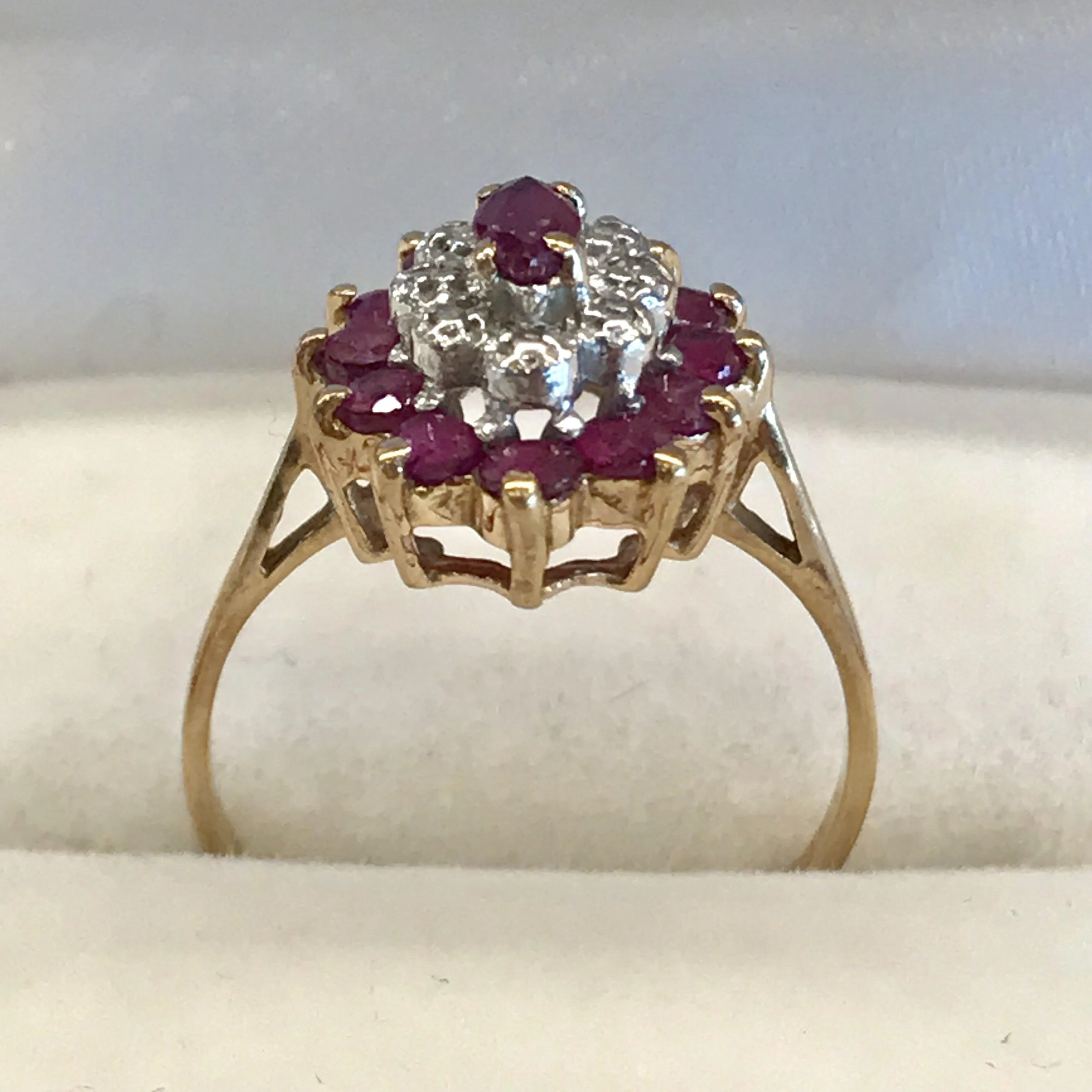 English Diamond and Ruby Ring