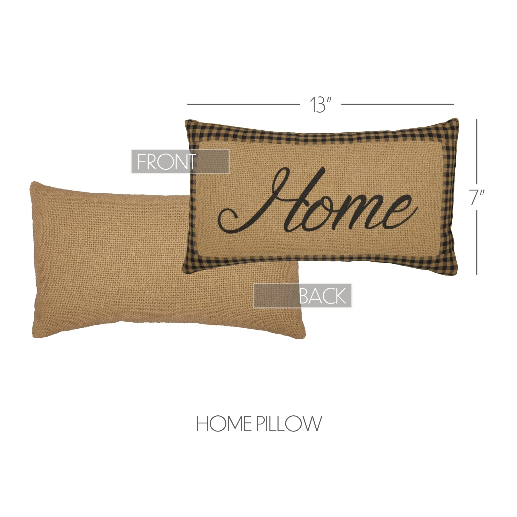 Farmhouse Star Home Pillow 7x13