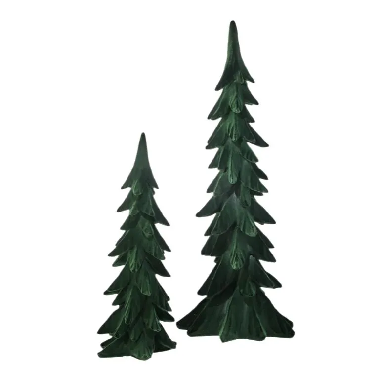 Forest Flocked Tree Set