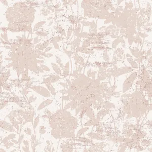 Garden Floral Dusted Pink Peel and Stick Wallpaper