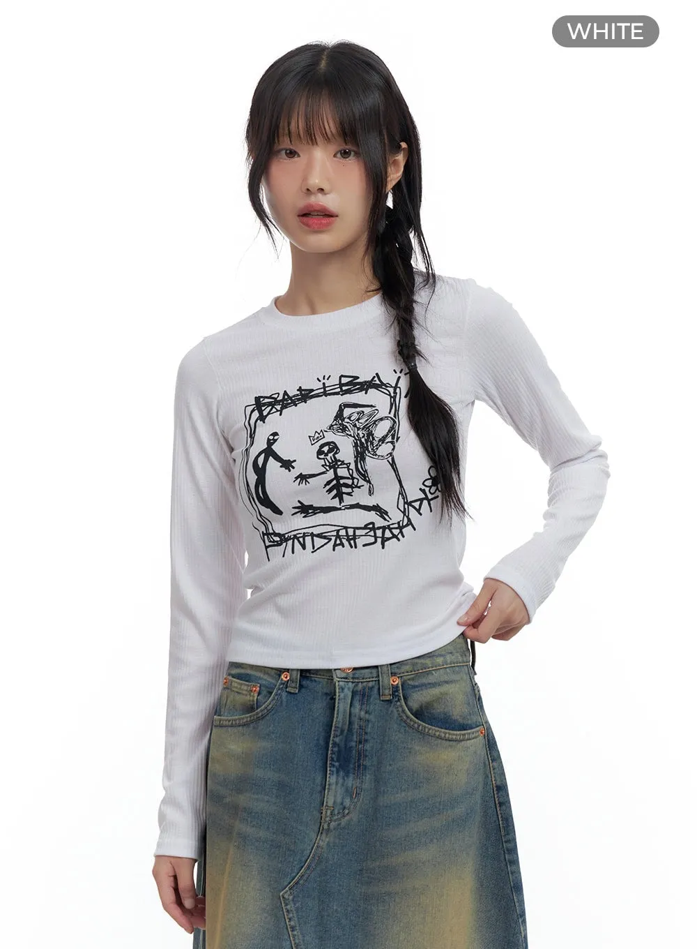 Graphic Vision Long Sleeve Crop CS420