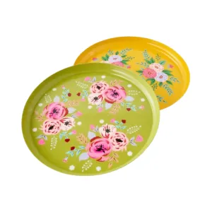 Hand Painted Floral Tray