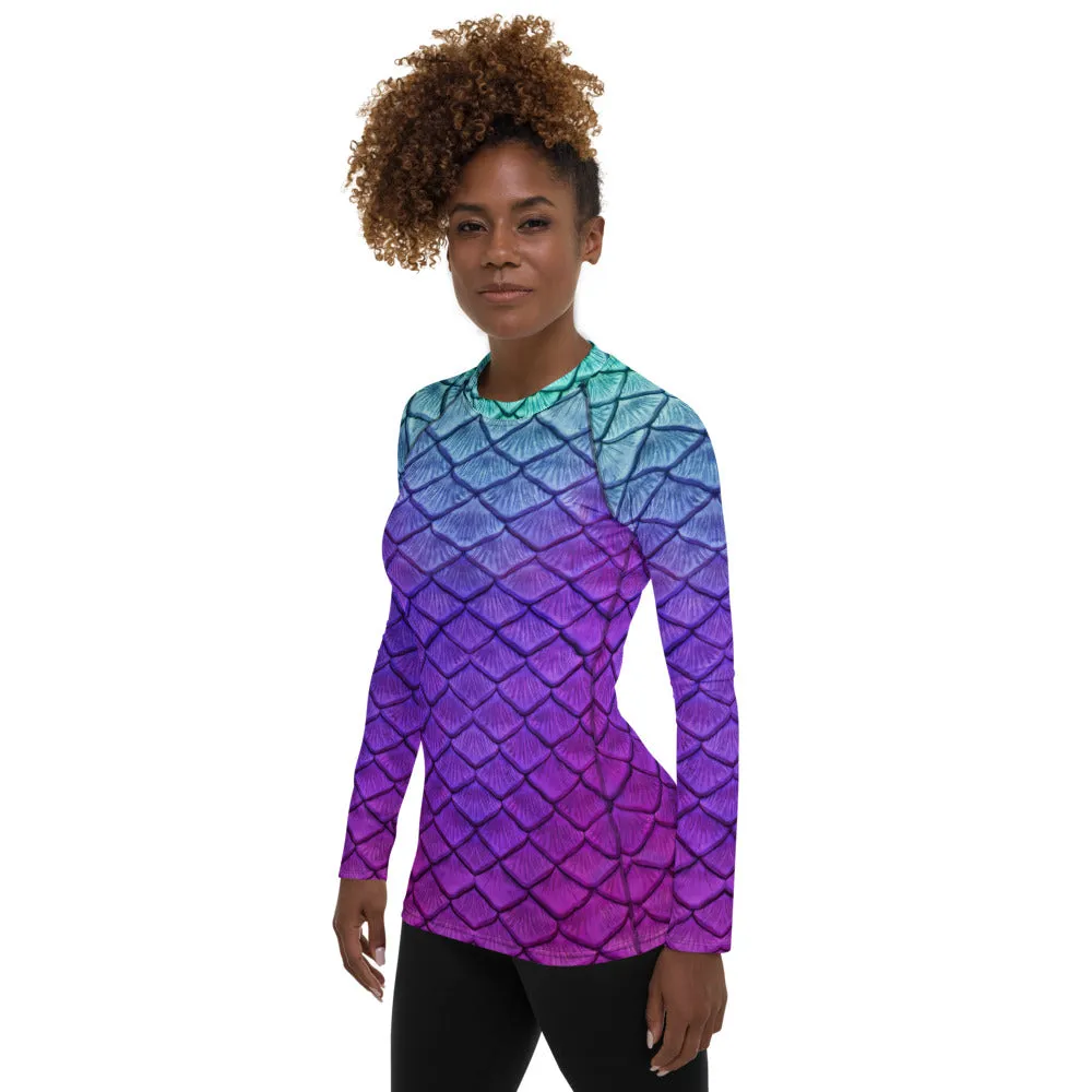 Island Iris Fitted Rash Guard