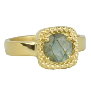 Let it Glow Ring in Gold and Labradorite