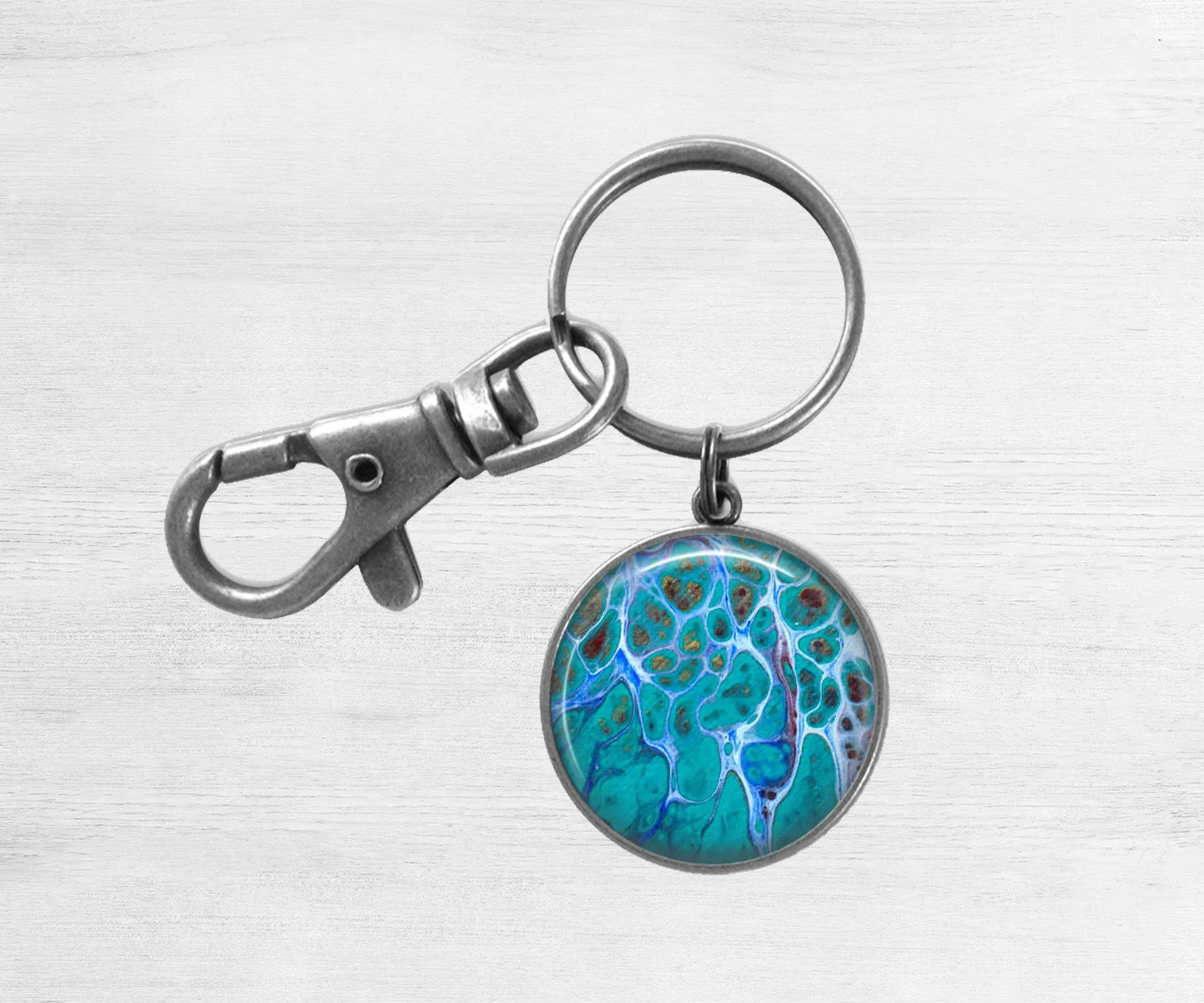 Making A Splash Keychain | Beach Keychain | Handmade