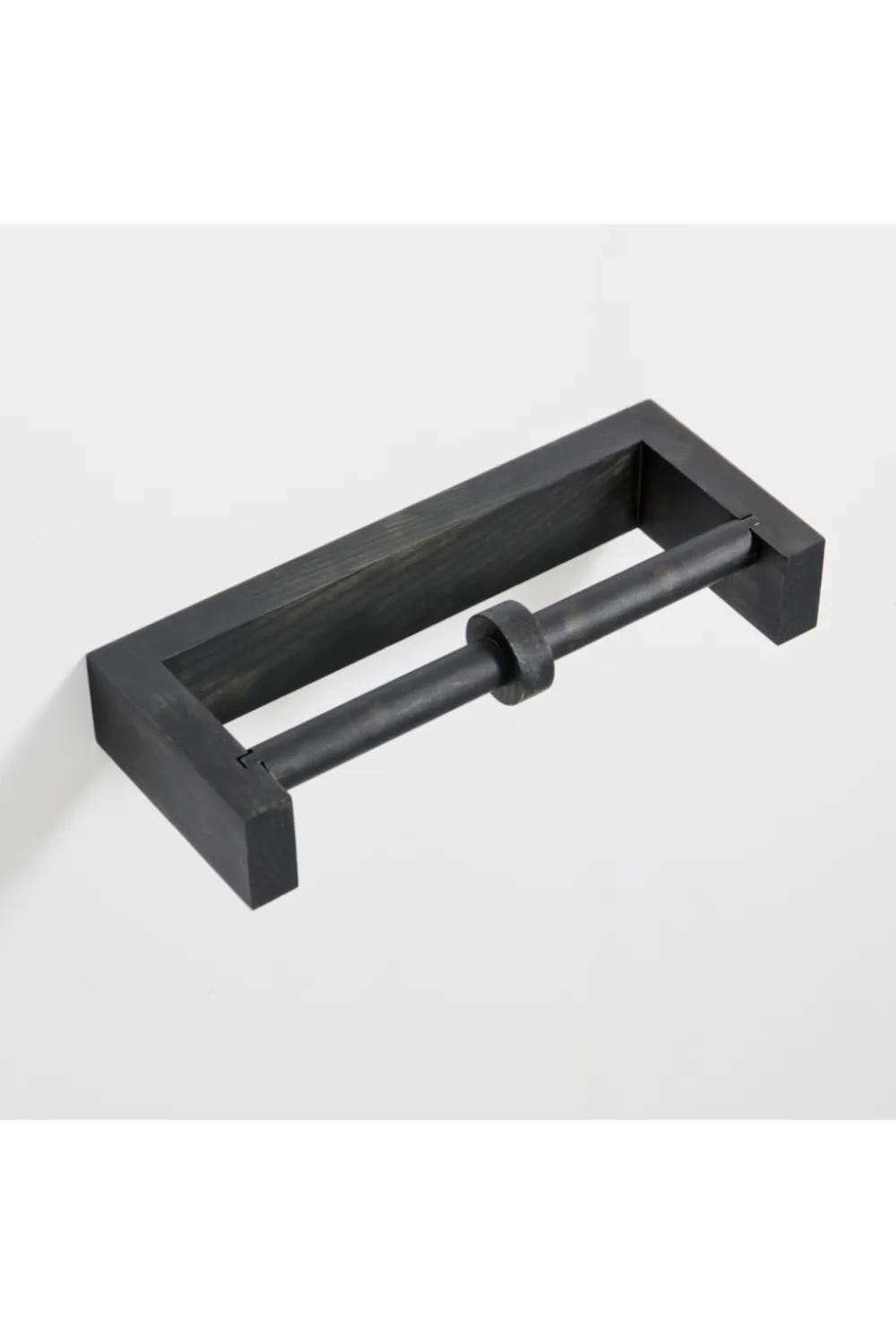 Oak Wall Double Toilet Roll Holder | Wireworks