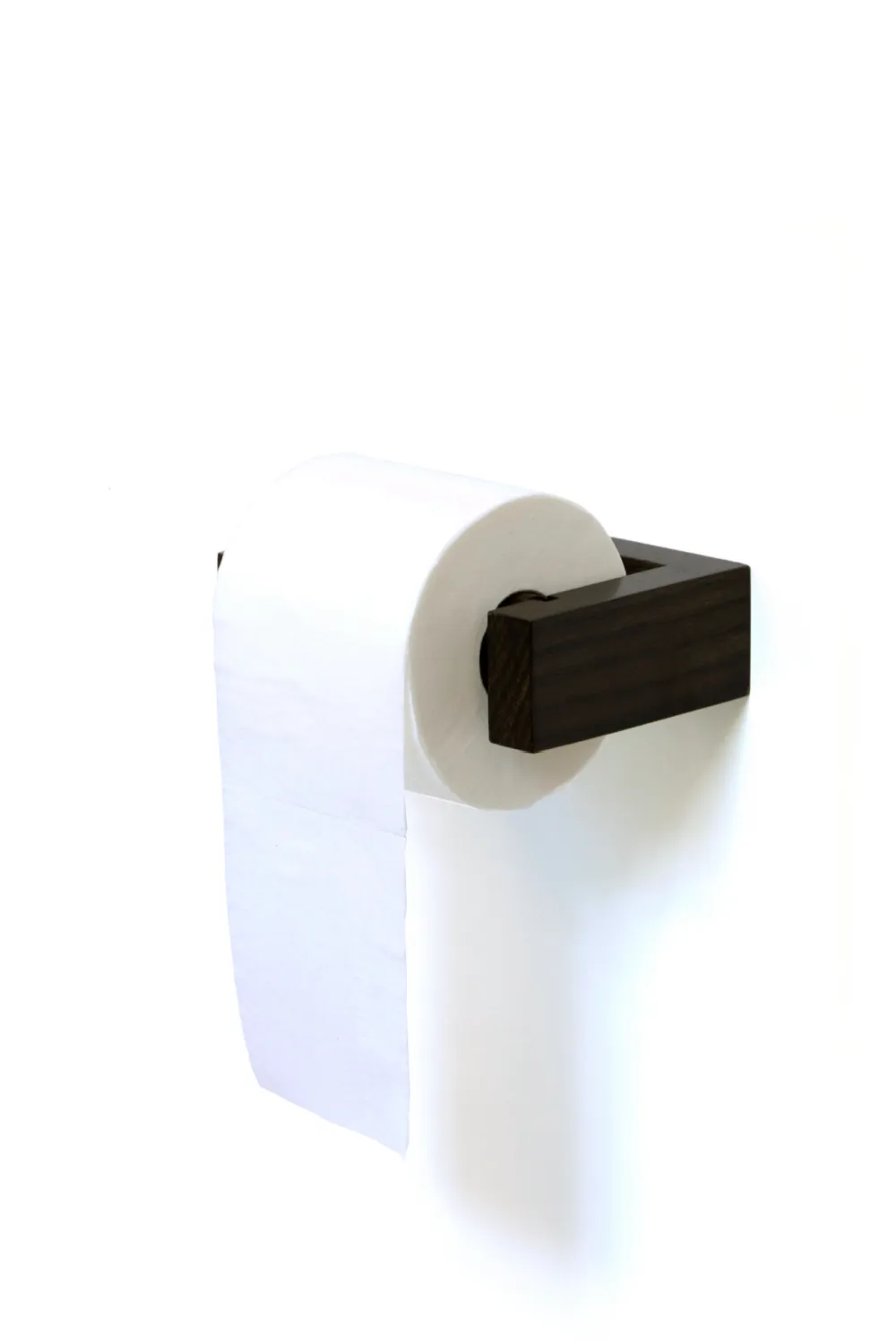 Oak Wall Toilet Roll Holder | Wireworks