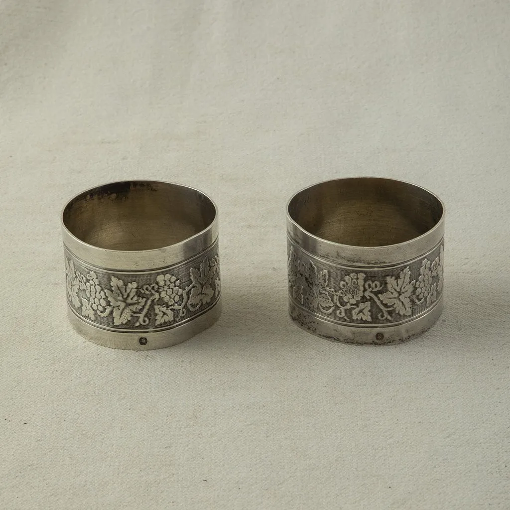 Pair of Silver Napkin Rings