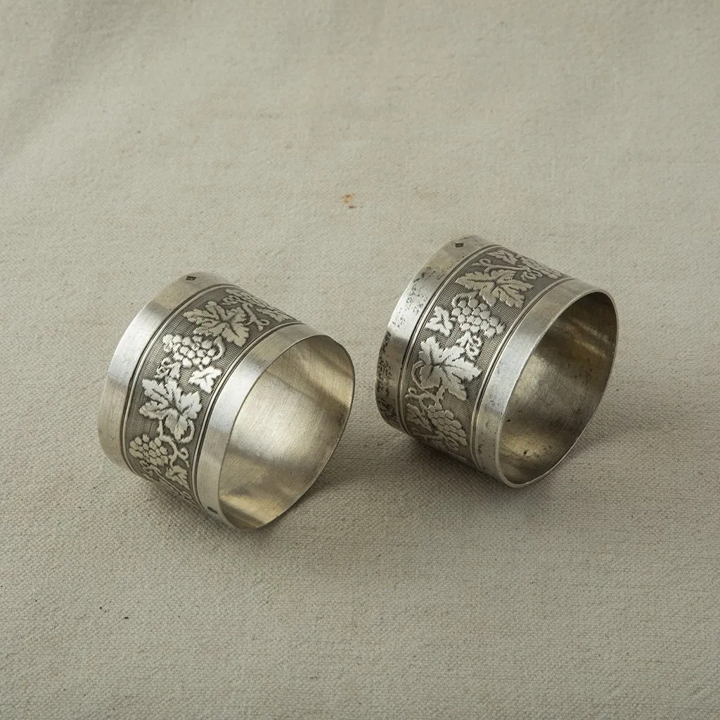 Pair of Silver Napkin Rings