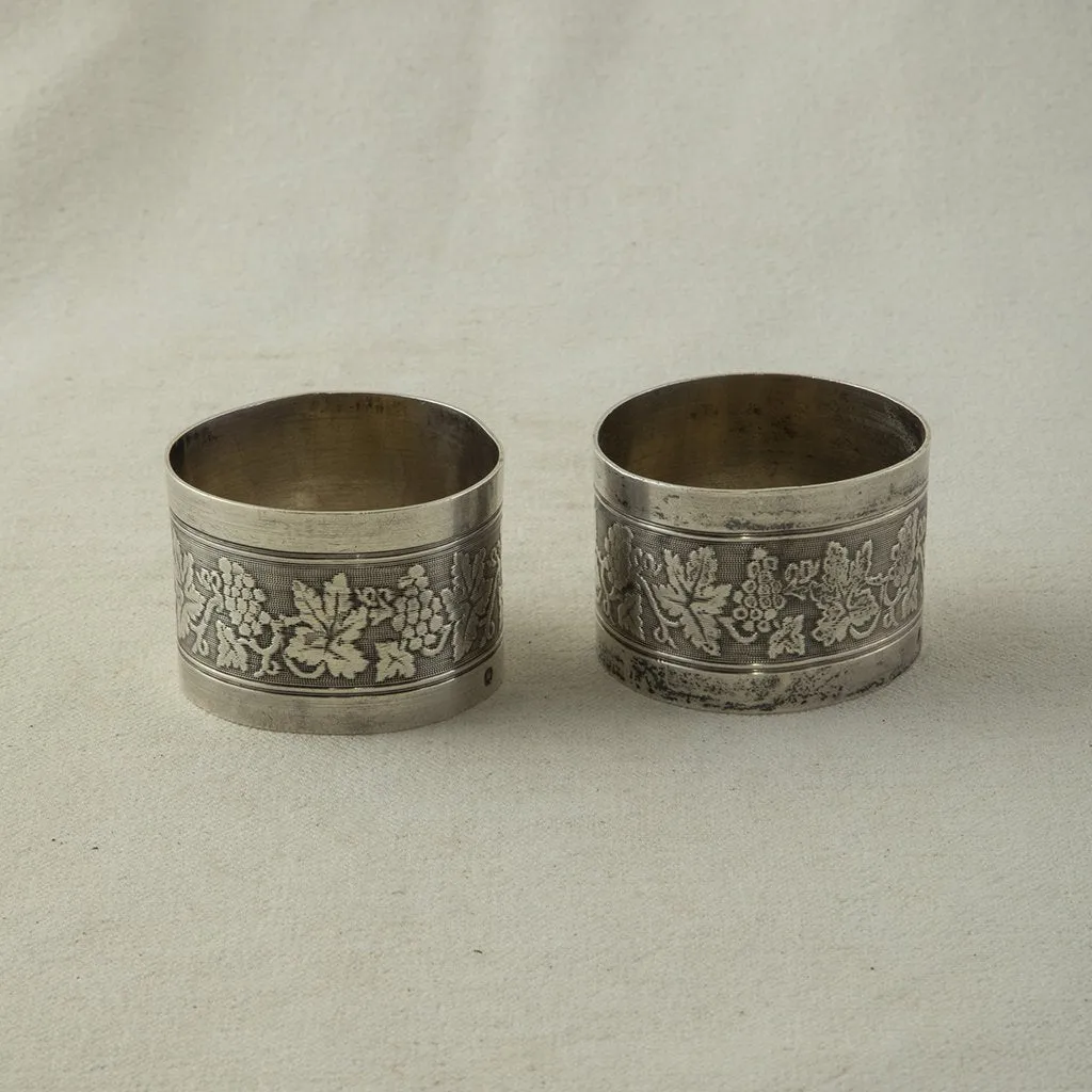 Pair of Silver Napkin Rings