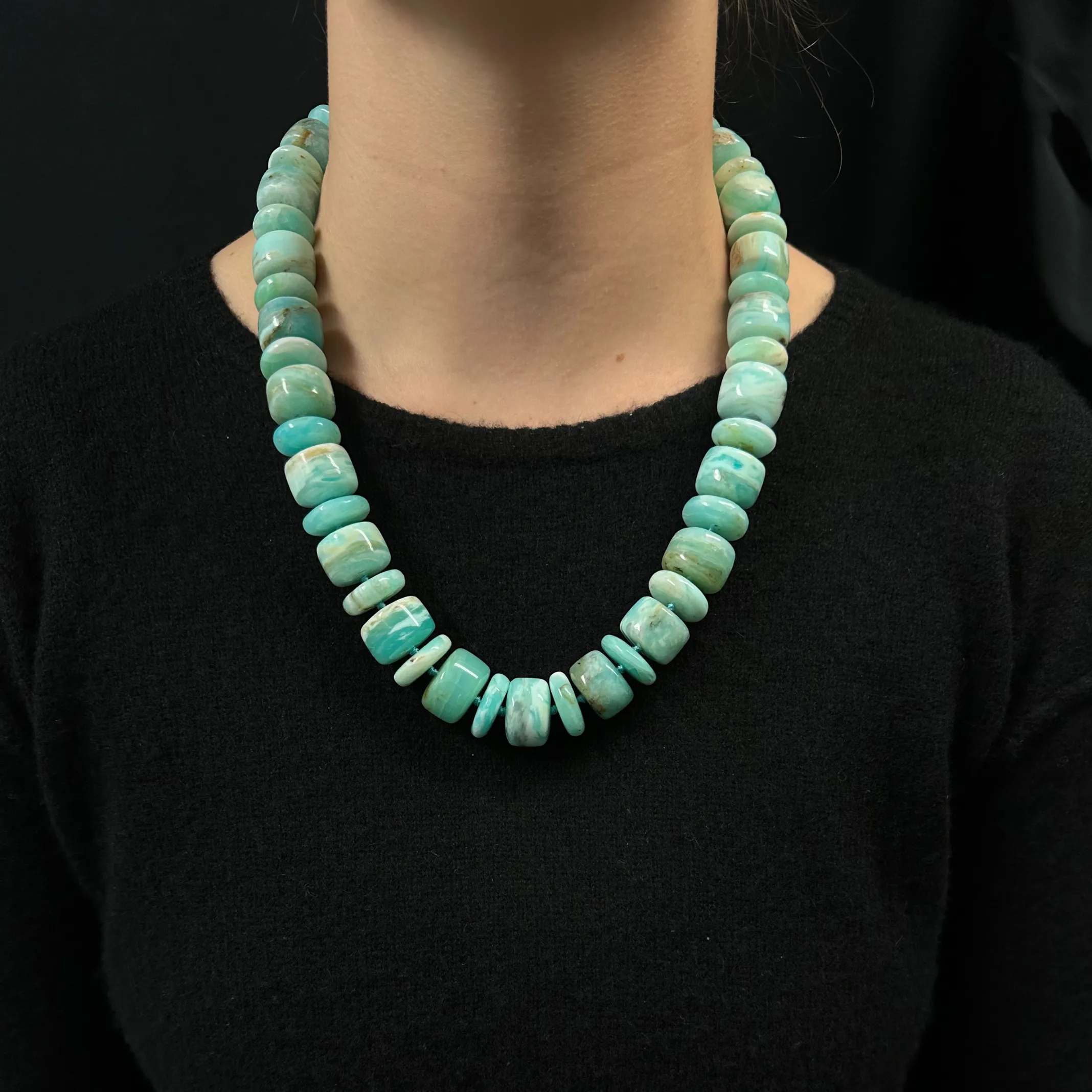 Peruvian Opal Necklace 21.5''