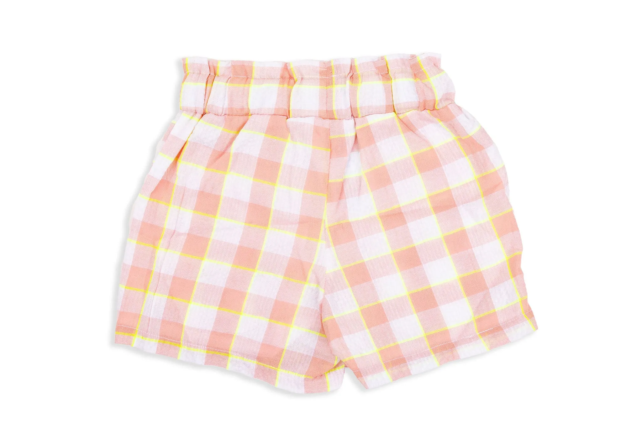 Pink Check Falda Skort