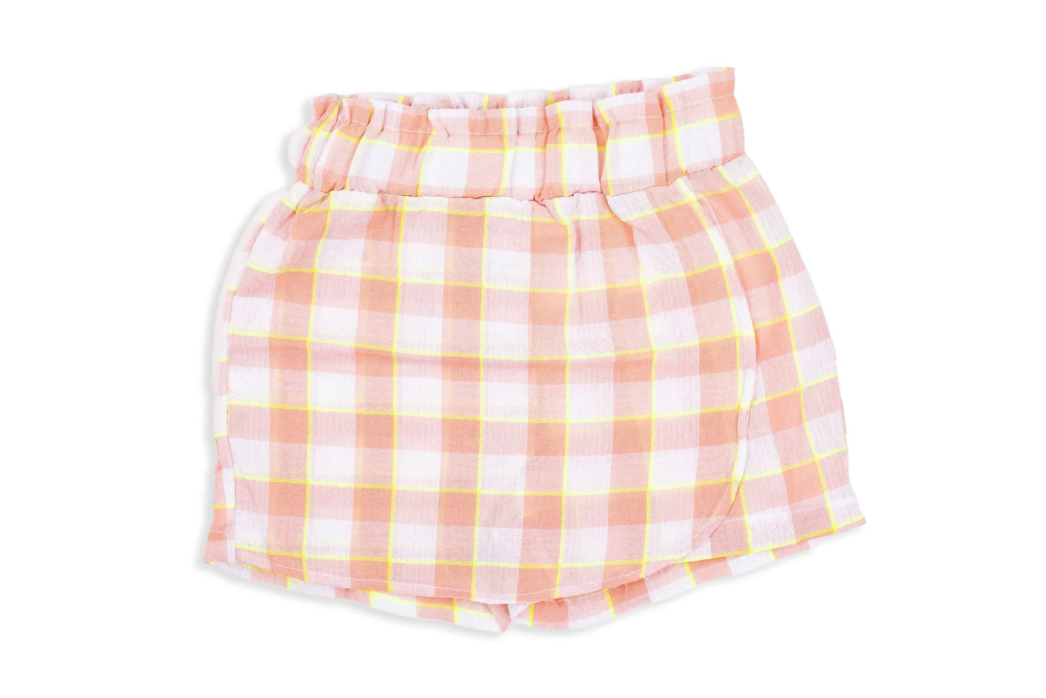 Pink Check Falda Skort