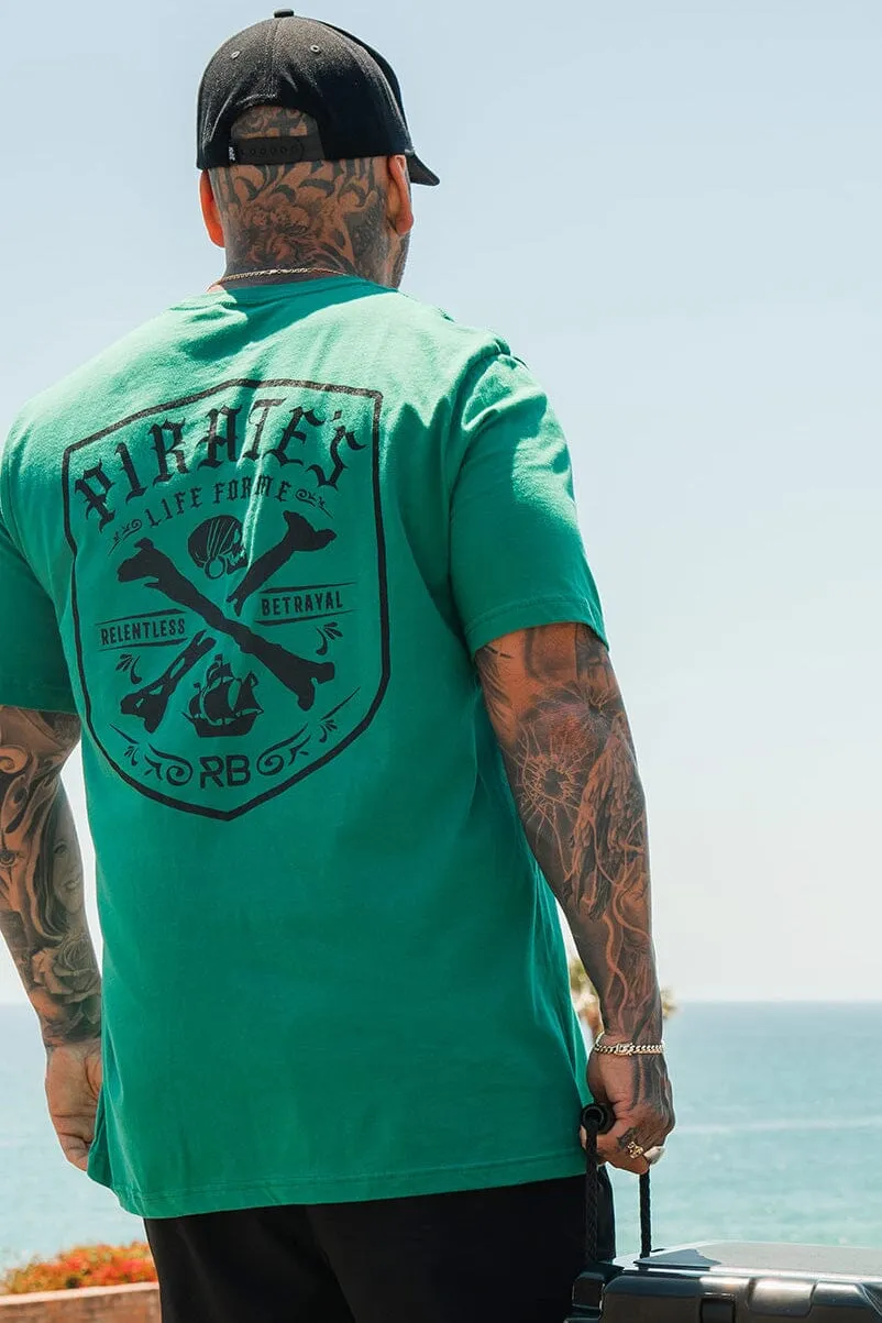 Pirate's Life Sea Green T-Shirt