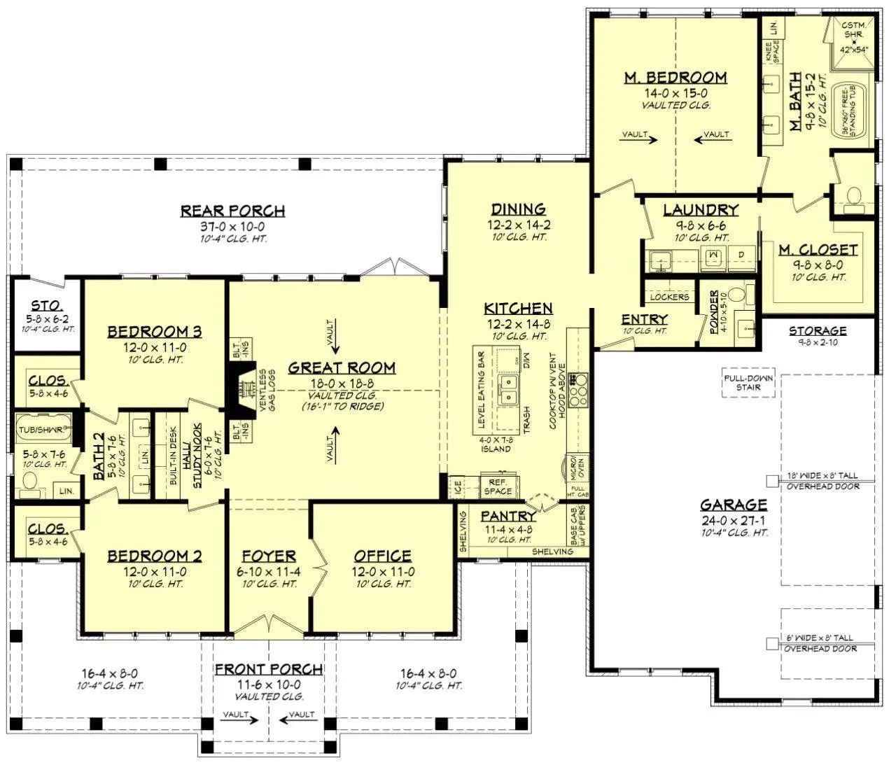 Pleasing 3-Bedroom House Plan: 2,195 sq ft