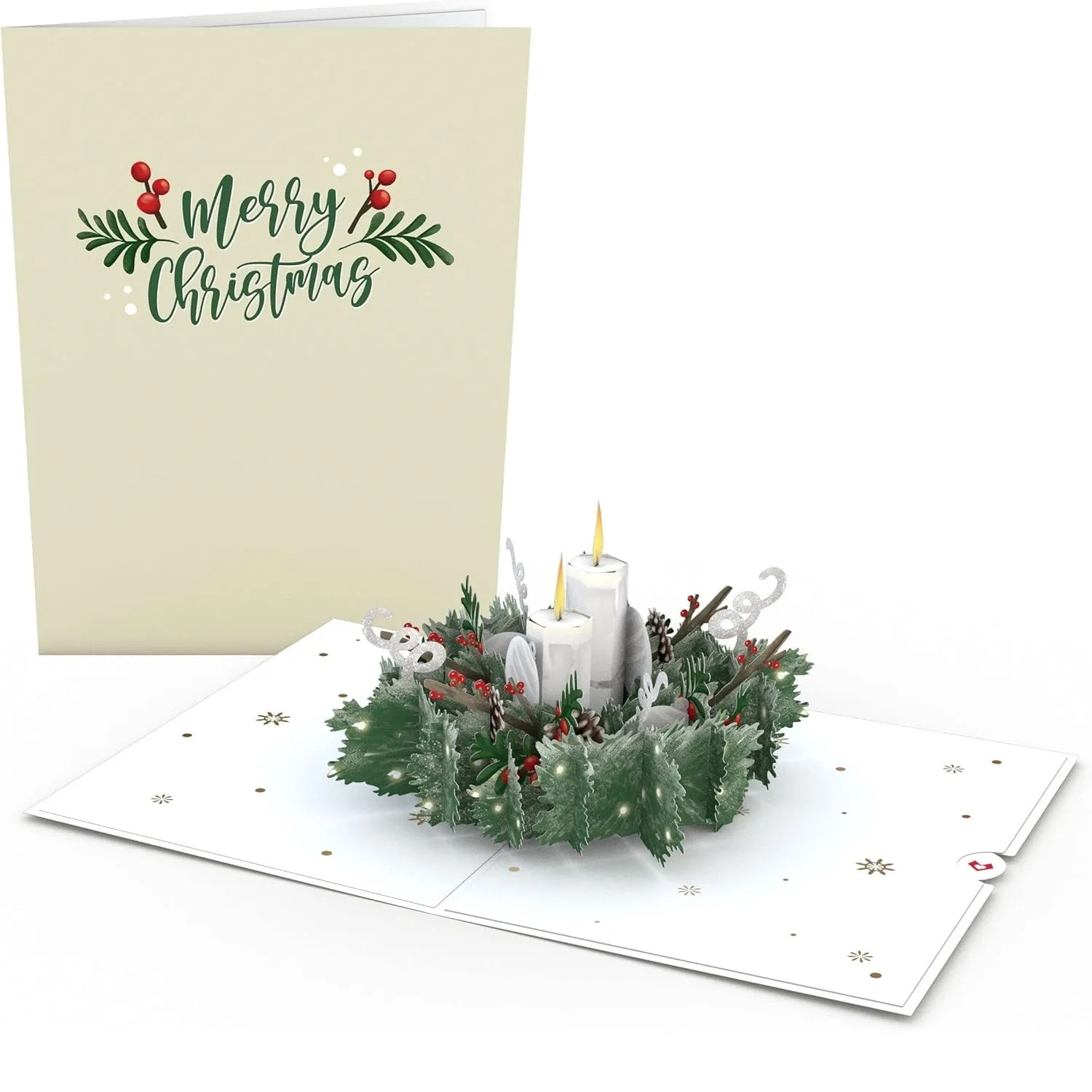 Pop Up Greeting Card Winter Greens