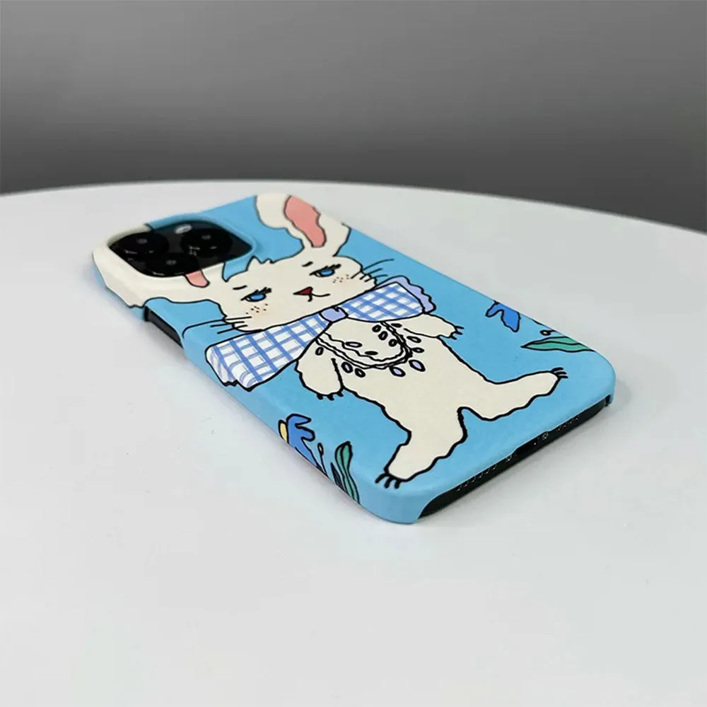 Preppy Style Rabbit iPhone Case