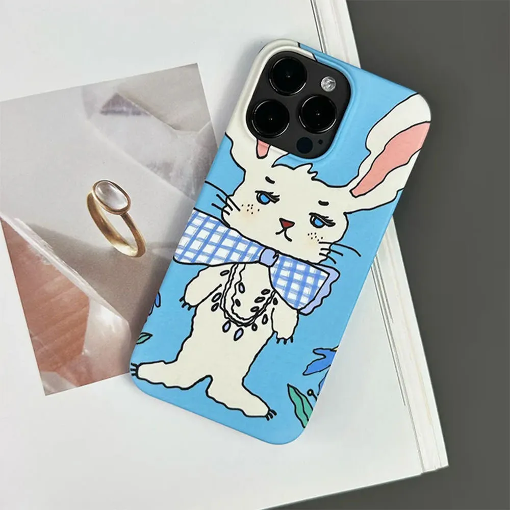 Preppy Style Rabbit iPhone Case