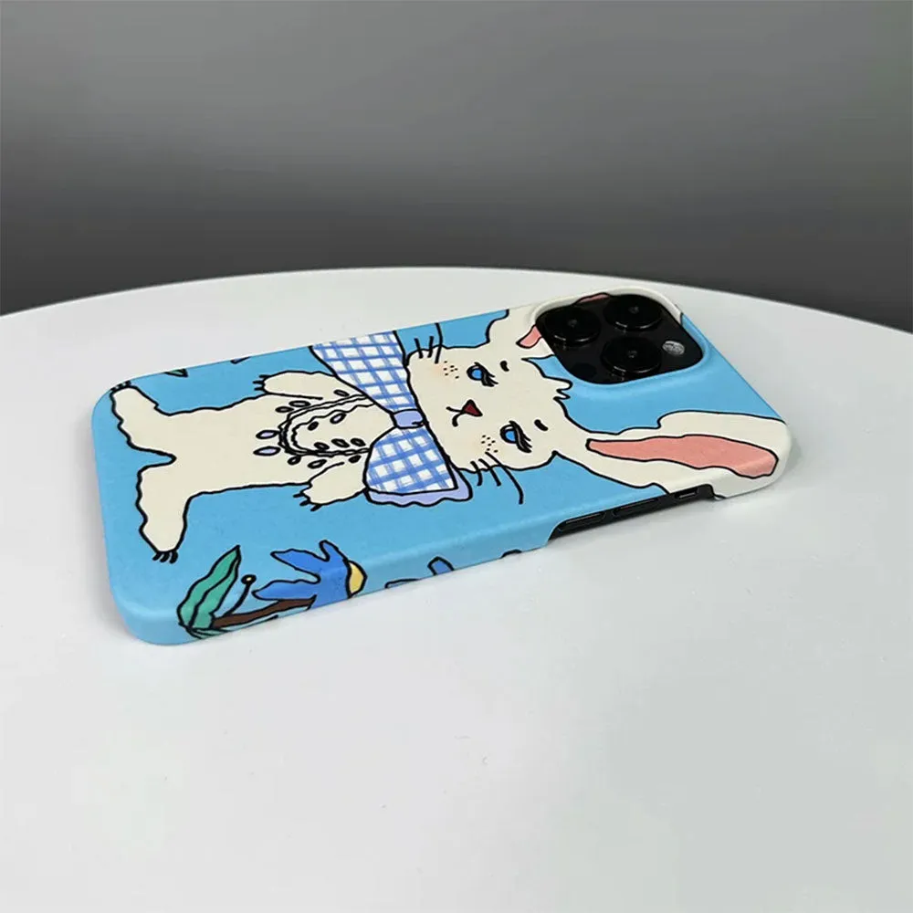 Preppy Style Rabbit iPhone Case