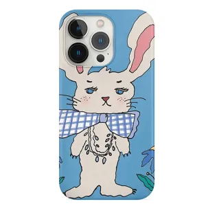 Preppy Style Rabbit iPhone Case