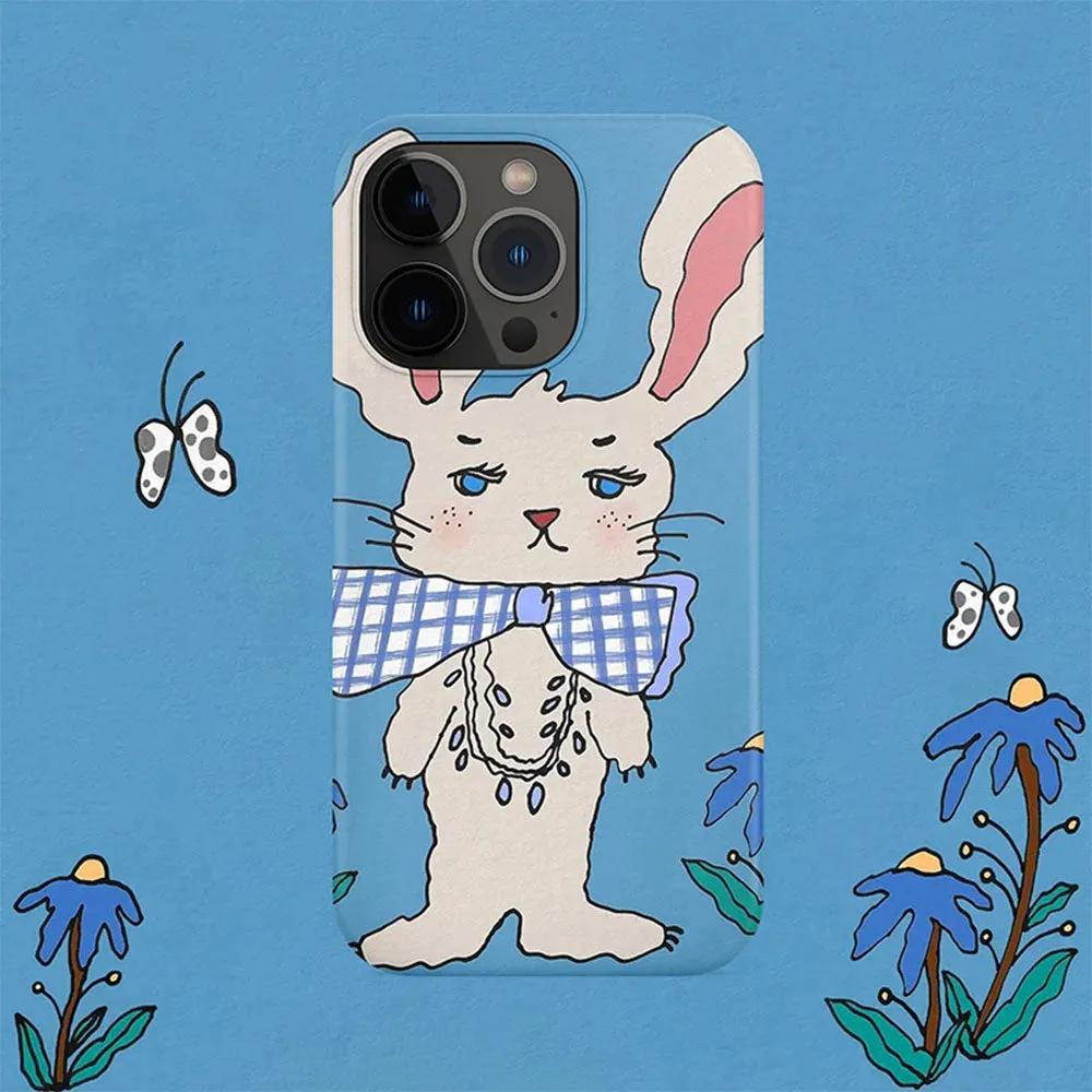 Preppy Style Rabbit iPhone Case