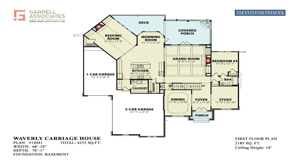 Remarkable 5-Bedroom Home Plan with Spacious Layout