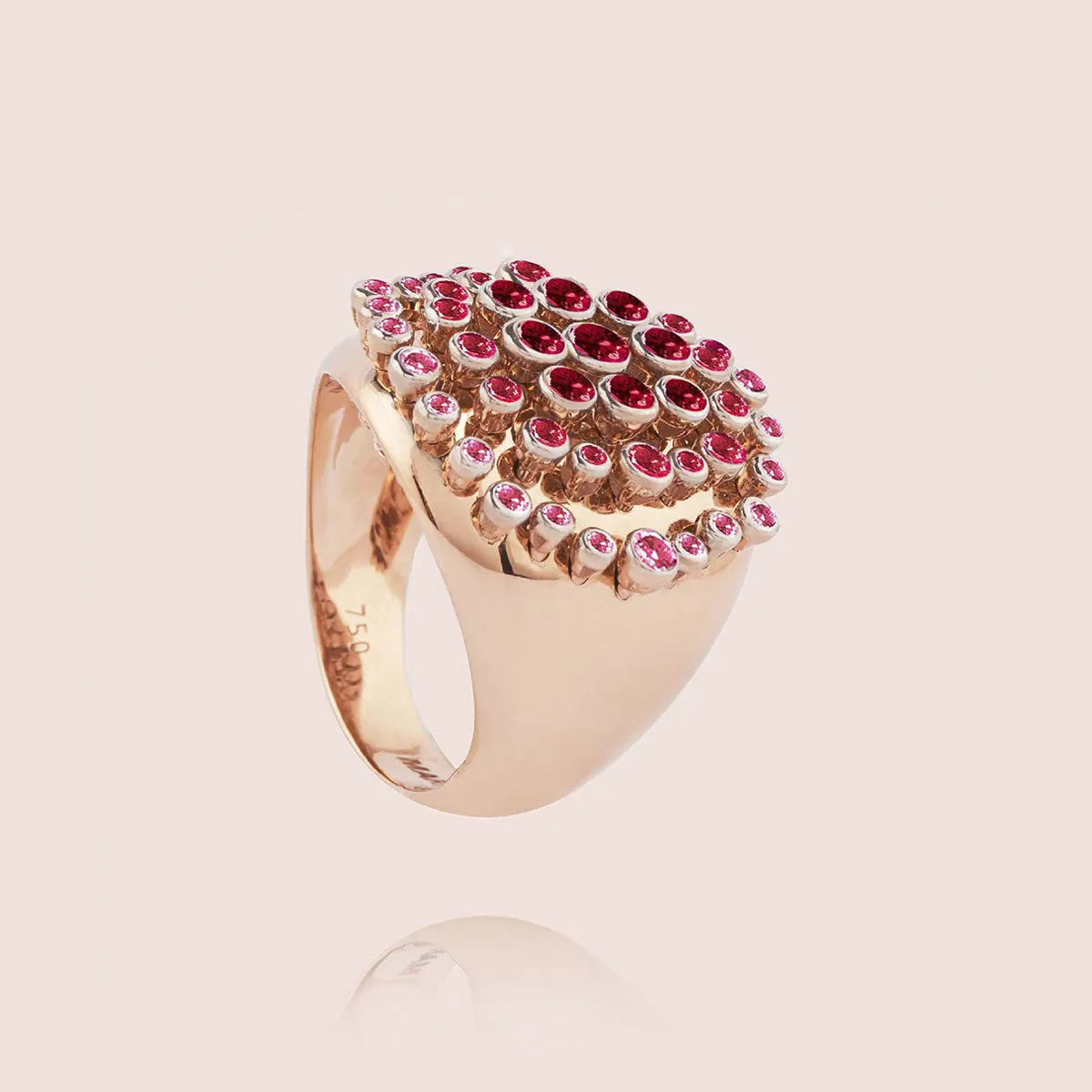 Ruby King Wave Ring