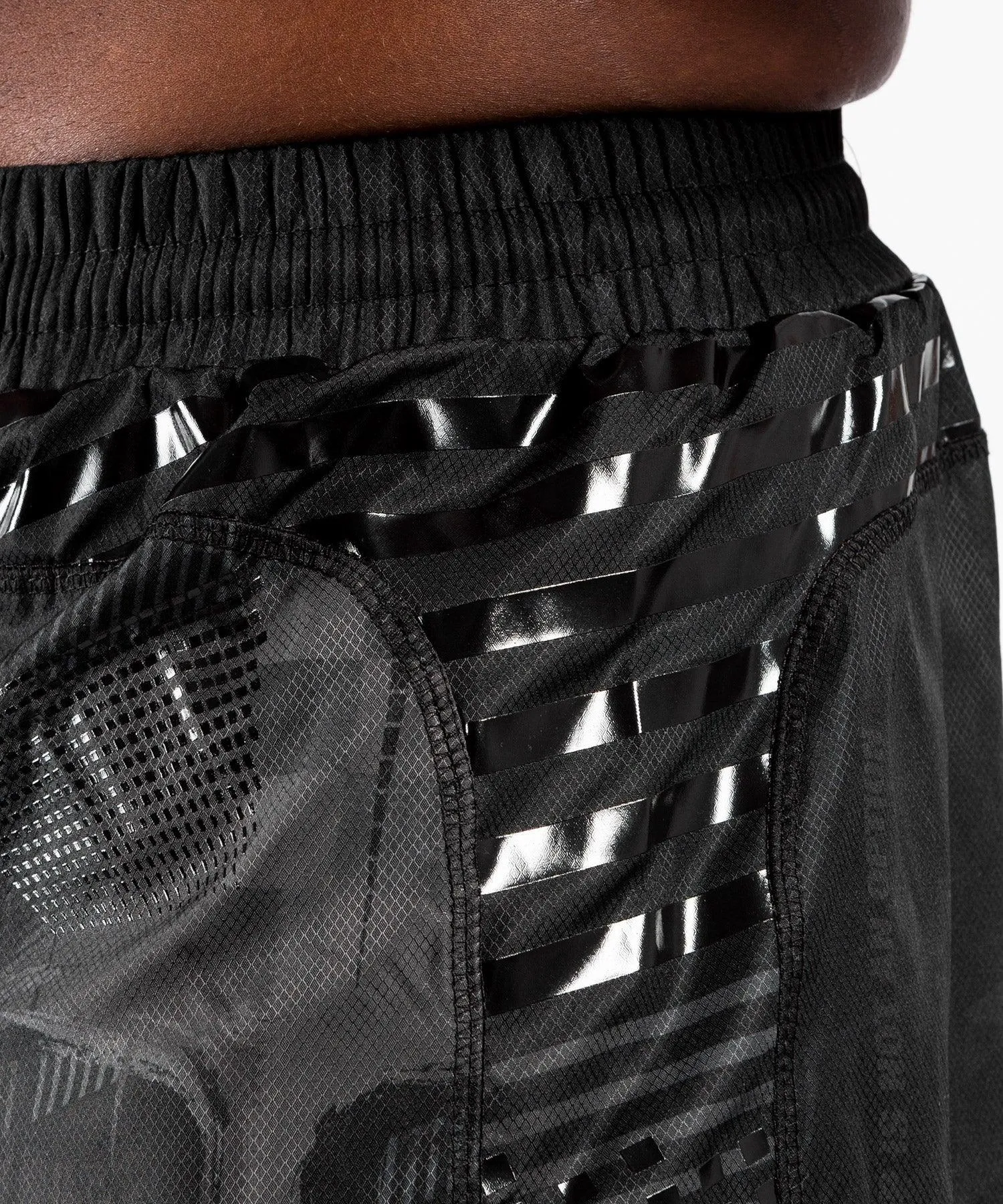 Shorts de combate Venum Skull - Negro / Negro