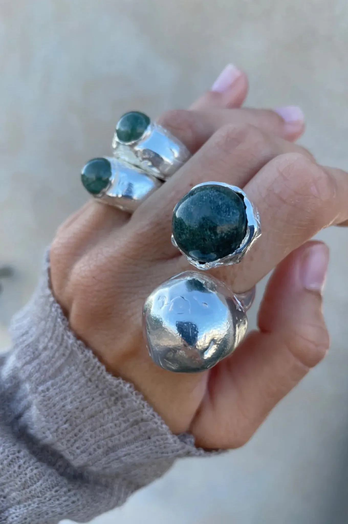 Simuero - Guinda Melon Ring - Silver