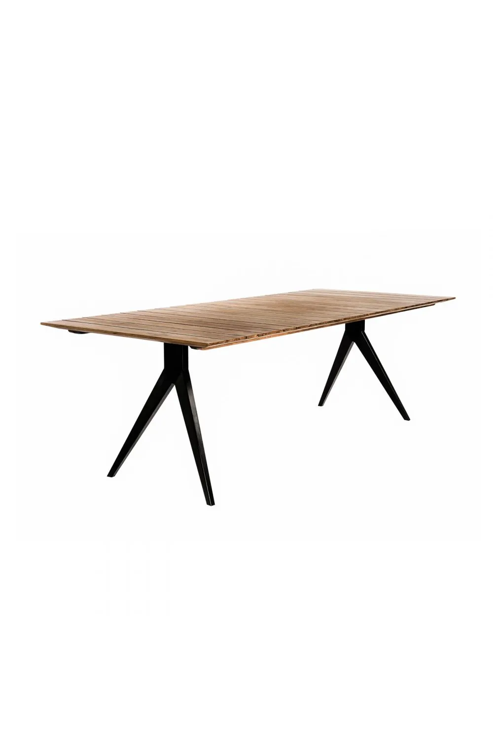 Slatted Wood Outdoor Table | Dareels Majesti