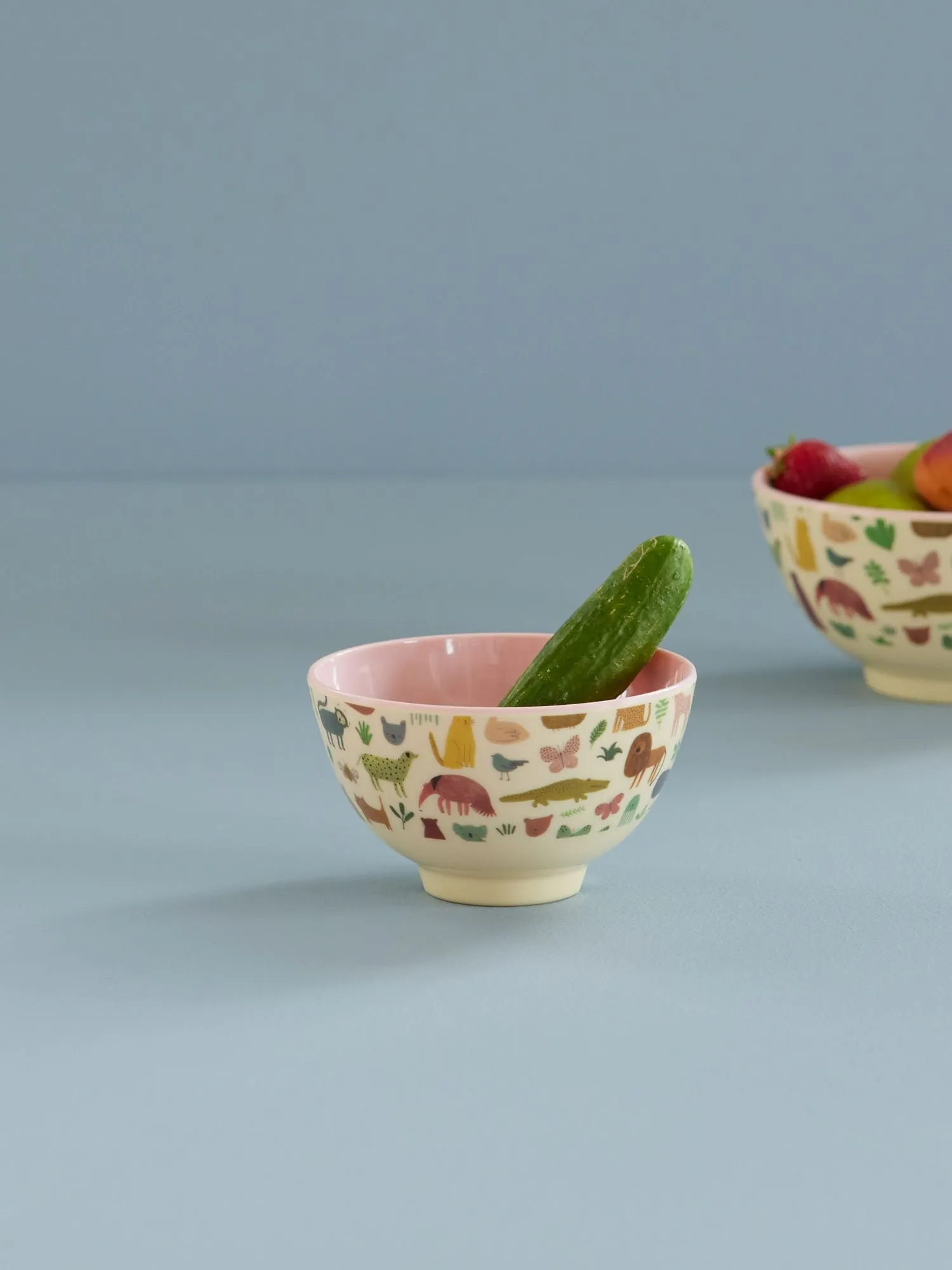 Small Bowl - Soft Pink - Sweet Jungle Print