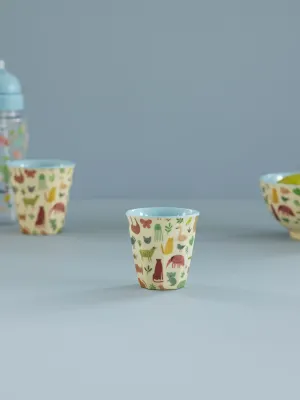 Small Kids Cup - Soft Blue - Sweet Jungle Print