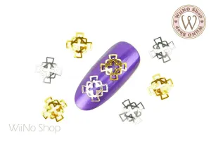 Square Cross Nail Metal Decoration - 5 pcs