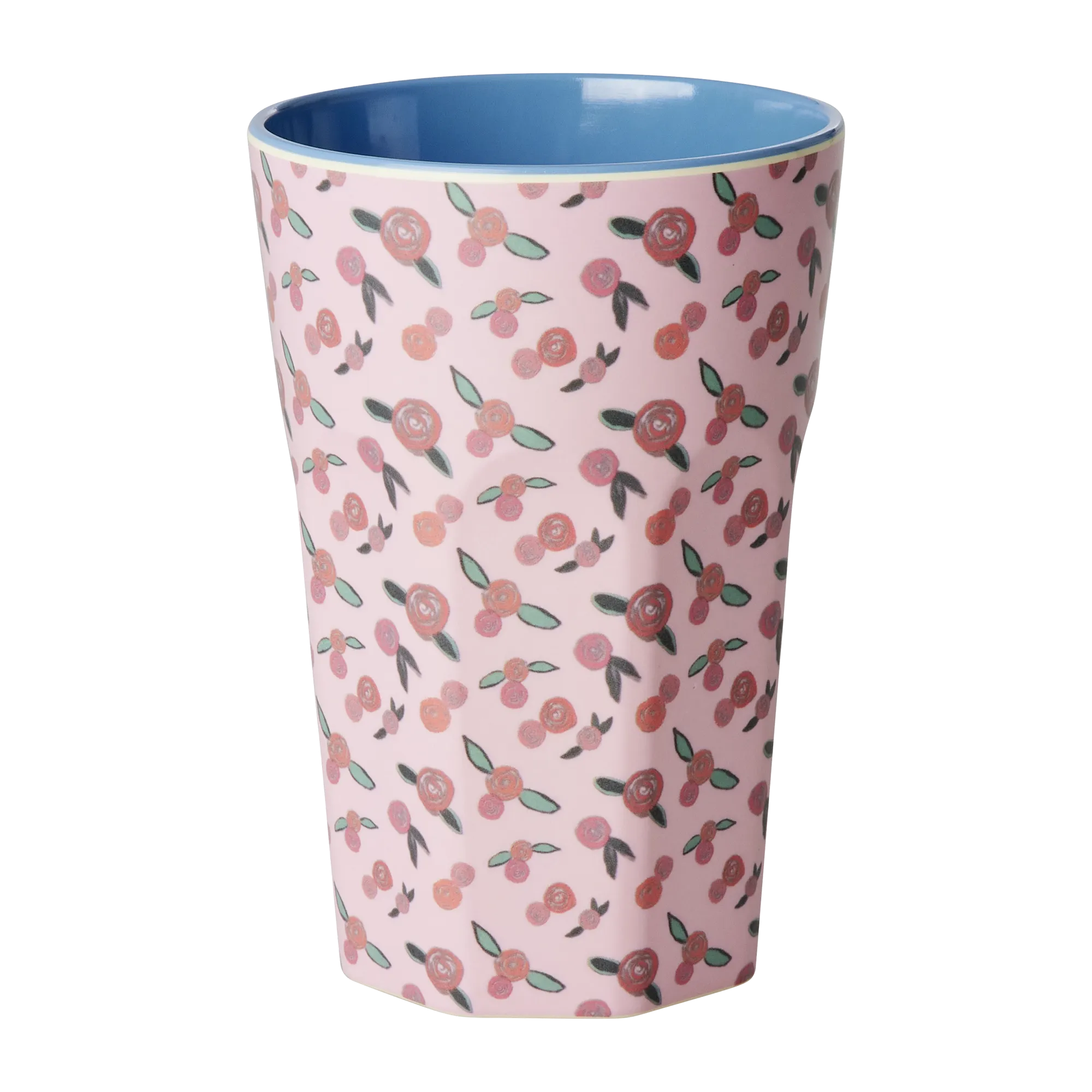 Tall Cup - Pink - A Rose is a Rose Print