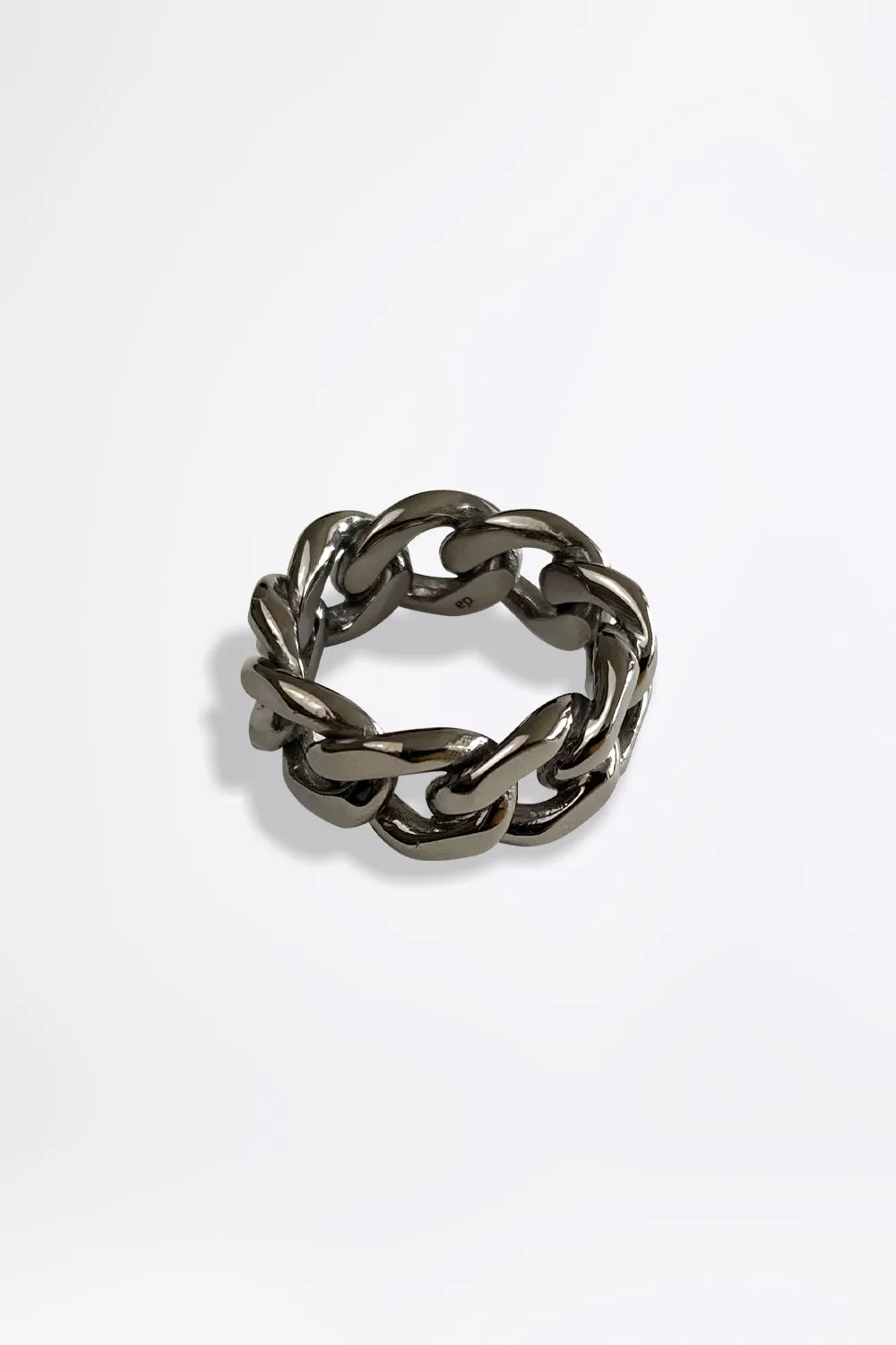 TANK CHAIN BOLD - Gunmetal Ring