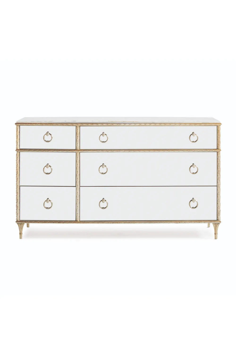 Vintage Style White Dresser | Caracole Double